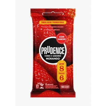 PRESERVATIVO PRUDENCE C & S MORANGO L8 P6