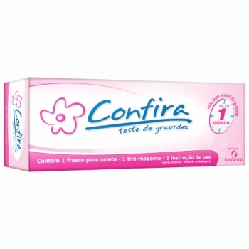 TESTE DE GRAVIDEZ CONFIRA TIRA+COLETOR C/1 UND