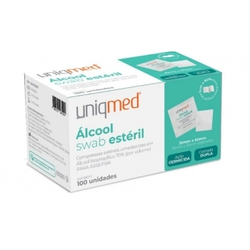 ALCOOL UNIQMED SWABS C/100