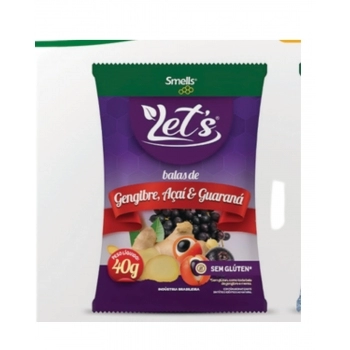 BALA SMELLS GENGIBRE E ACAI GUARANA C/12 40G
