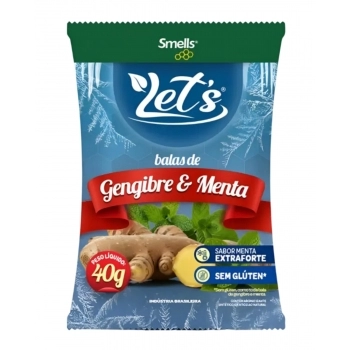 BALA SMELLS GENGIBRE E MENTA C/12 40G