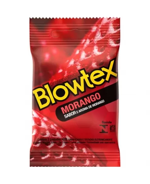 PRESERVATIVO BLOWTEX MORANGO 12X3