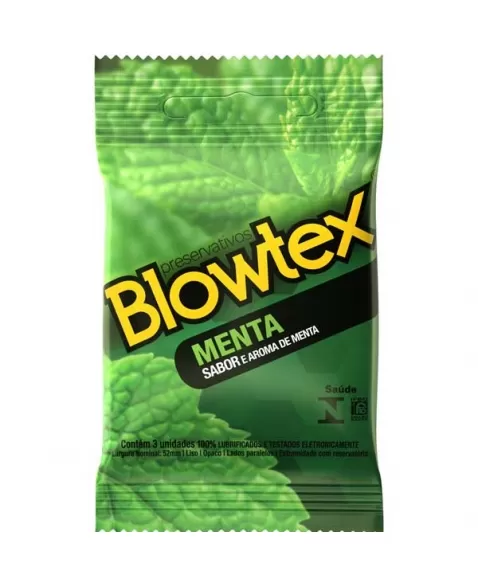 PRESERVATIVO BLOWTEX MENTA C/3