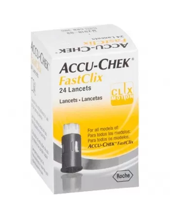 LANCETAS ACCU-CHEK FASTCLIX C/ 24