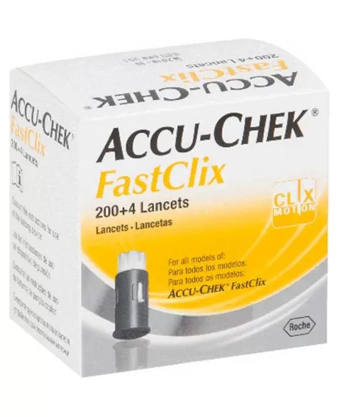 LANCETAS ACCU-CHEK FASTCLIX C/204