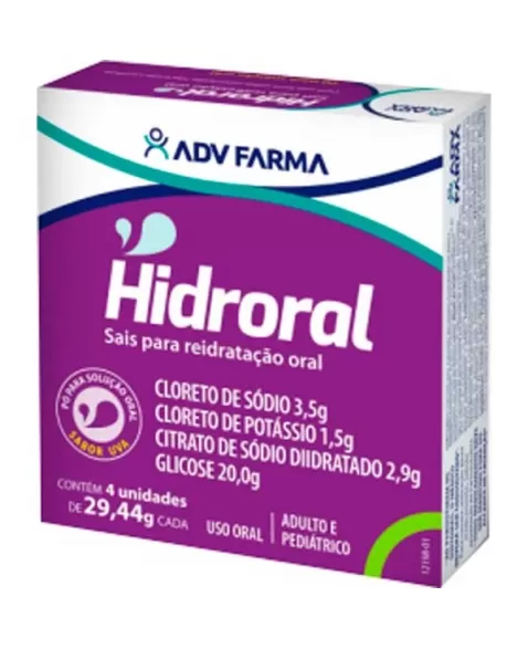 HIDRORAL ORAL SACHE UVA C/4