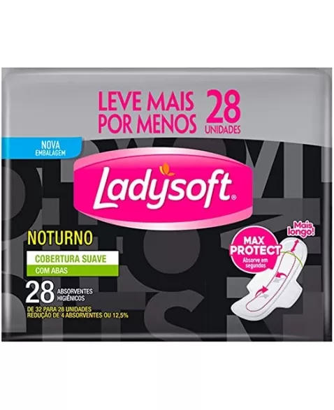 ABSORVENTE LADYSOFT NOTURNO SUAVE C/AB C/36