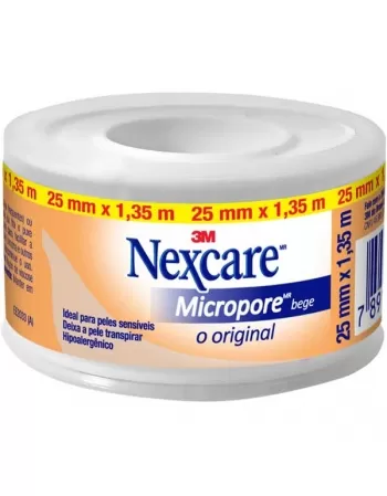 FITA MICROPORE NEXCARE BEGE 25MMX1,35M