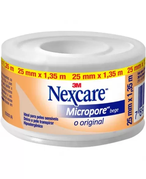 FITA MICROPORE NEXCARE BEGE 25MMX1,35M