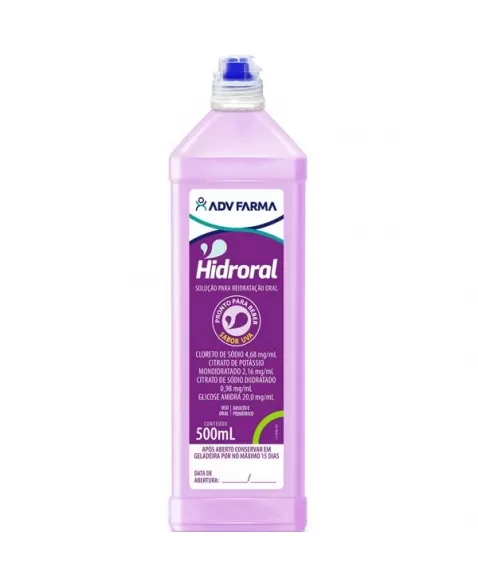 HIDRORAL ORAL SOLUCAO UVA 500ML