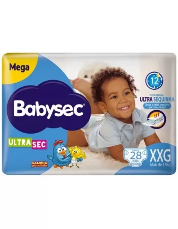 FRALDA BABYSEC ULTRASEC MEGA C/28 - XXG