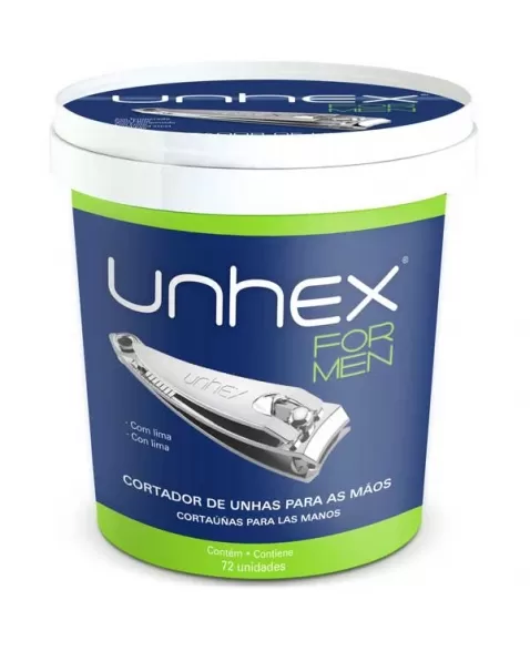 CORTADOR UNHA UNHEX POTE C/ 72