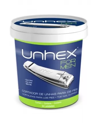 CORTADOR UNHA PES UNHEX POTE C/24