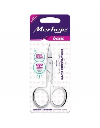 TESOURA UNHAS PONTA CURVA BASIC