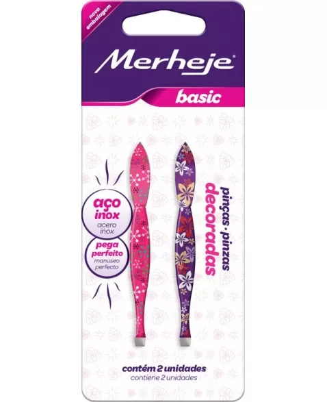 PINCA DEPILATORIA BASIC DECORADA C/02
