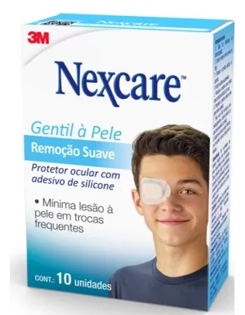 PROTETOR OCULAR NEXCARE REMOCAO SUAVE ADULTO C/10