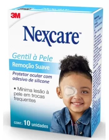 PROTETOR OCULAR NEXCARE REMOCAO SUAVE INFANTIL C/10