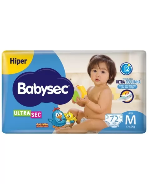 FRALDA BABYSEC ULTRA HIPER M C/72