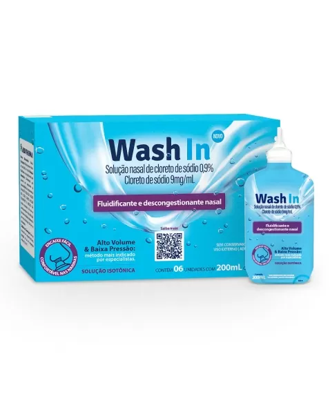 WASH IN SOLUCAO NASAL 200ML C/6