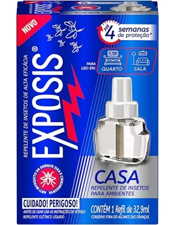 REPELENTE EXPOSIS LIQUIDO ELETRICO REFIL CASA 32,9ML REFIL