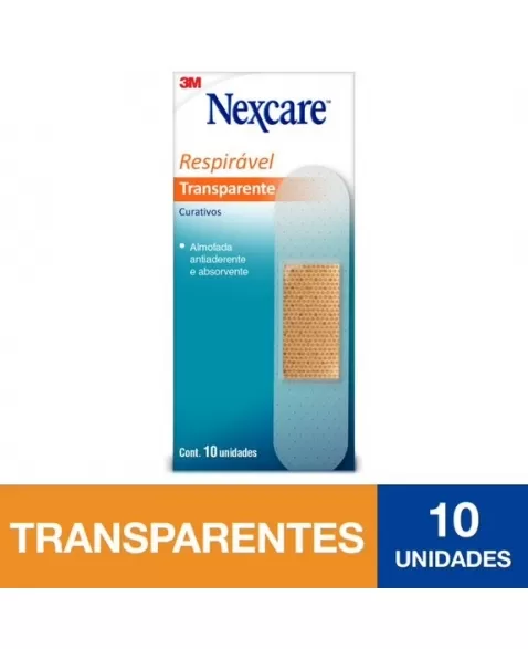 CURATIVO NEXCARE TRANSPARENTES C/10 - NOVO