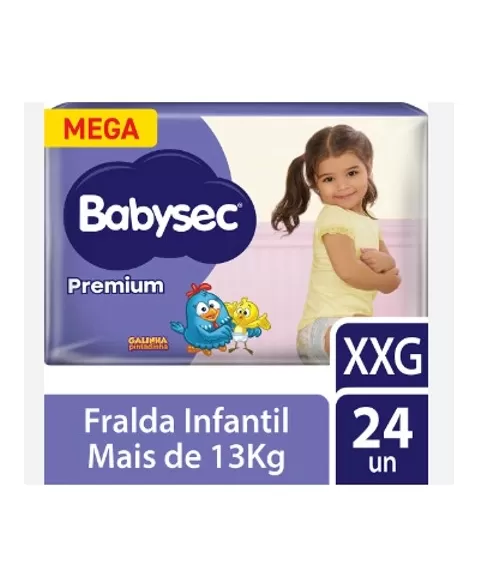 FRALDA BABYSEC PREMIUM C/24 - XXG