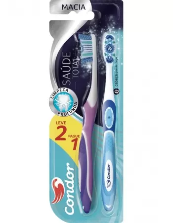 ESCOVA DENTAL MACIA CONDOR SAÚDE TOTAL L2P1