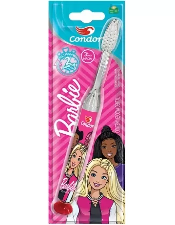 ESCOVA DENTAL CONDOR INF MACIA COM LED QUE PISCA BARBIE