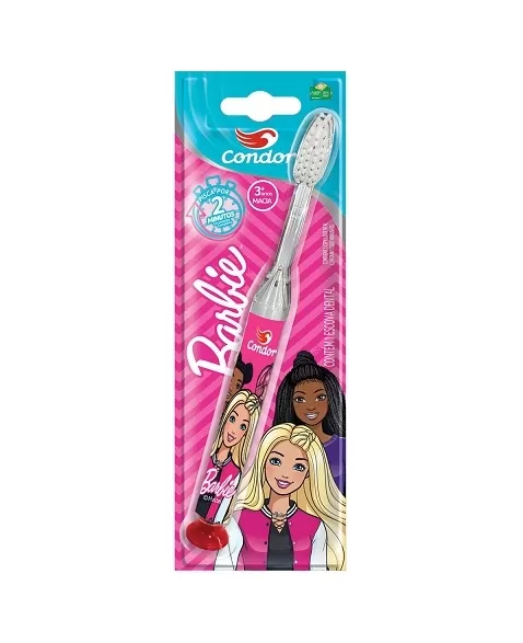 ESCOVA DENTAL CONDOR INF MACIA COM LED QUE PISCA BARBIE