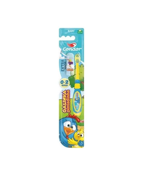 ESCOVA DENTAL CONDOR EXTRAMACIA GALINHA PINTADINHA BABY