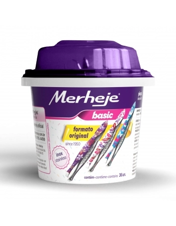 PINCA DEPILATORIA BASIC DECORADA MINI POTE C/36