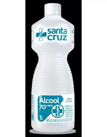 ALCOOL SANTA CRUZ 70% 1 L - USO PROPRIO