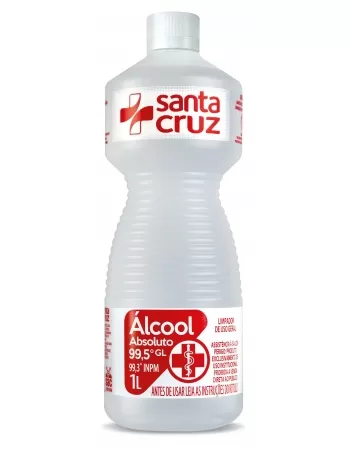 ALCOOL SANTA CRUZ ABSOLUTO 99,3 INPM 1 L - USO PROPRIO