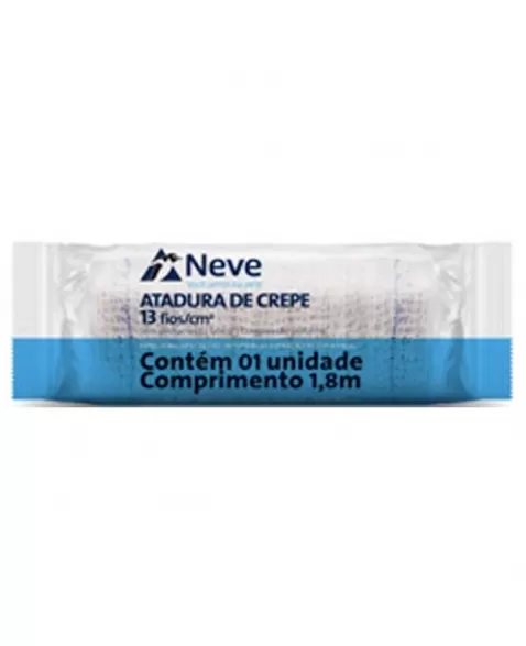 ATADURA CREPE NEVE 13F. 12CMX1,8MT C/12