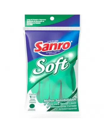 LUVA PROFISSIONAL SANRO VERDE SOFT AD FOR - P