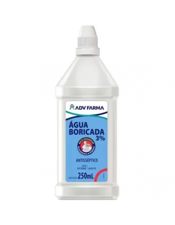 AGUA BORICADA CONTA GOTAS 250ML C/24