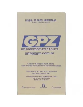 PAPEL LENCOL GPZ AZUL PLUS 70X50 C/10