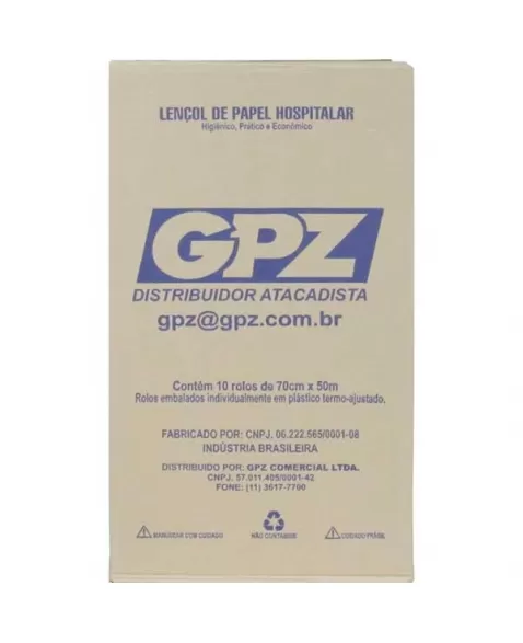 PAPEL LENCOL GPZ AZUL PLUS 70X50 C/10