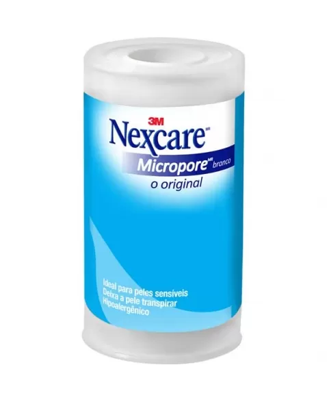 FITA MICROPORE NEXCARE BRANCA 100MMX4,5M